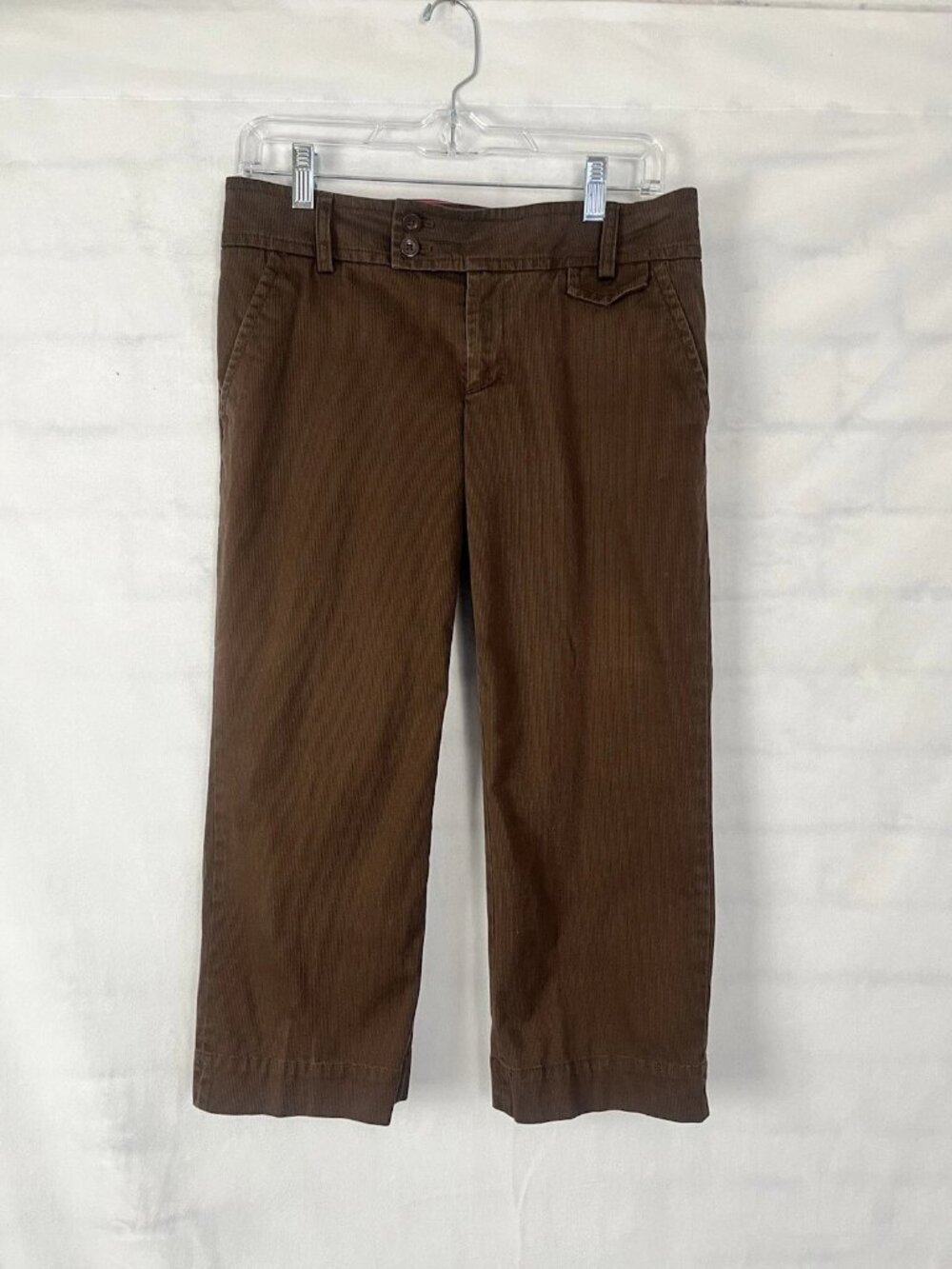 Lilly Pulitzer Brown Corduroy Palm Beach Fit Cropped Vintage Pants Size 4 EUC